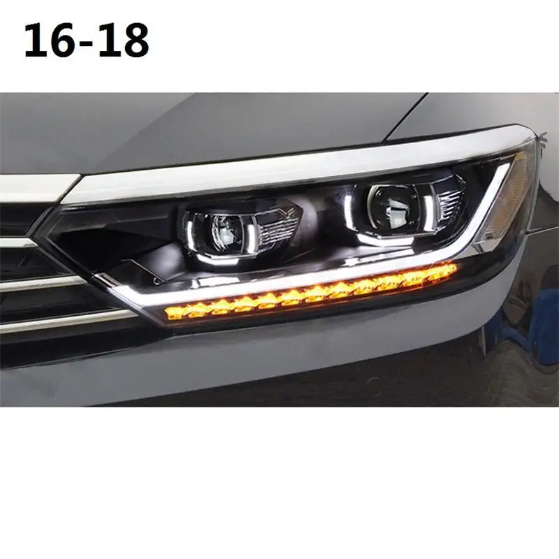 Автозапчасти Luces Led Para авто Drl аксессуары автомобильные лампы фары автомобильные фары в сборе 17 18 для Volkswagen Magotan