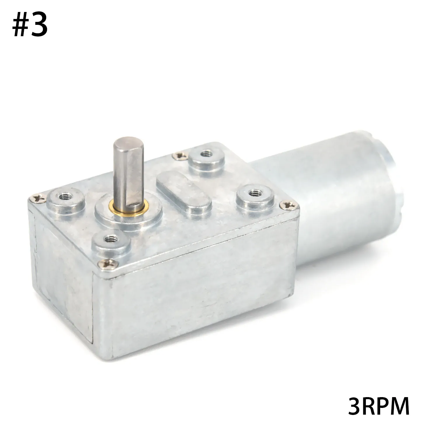 0.6RPM-120RPM Reversible High Torque Turbo Worm Geared Motor DC 12V Reduction