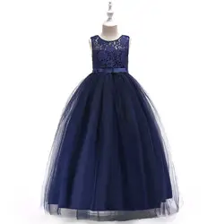 2019 г. Европейский и американский новый стиль, платье для девочек, кружевное газовое Пышное Платье принцессы фортепиано костюм для девочек