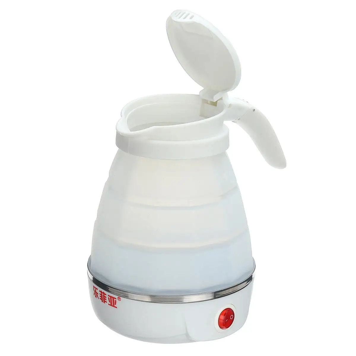 700W Electric Kettle Travel 0.6L Mini Foldable Kettle heated Water Boiler Silicone Electric Kettles Collapsible Camping Kettle