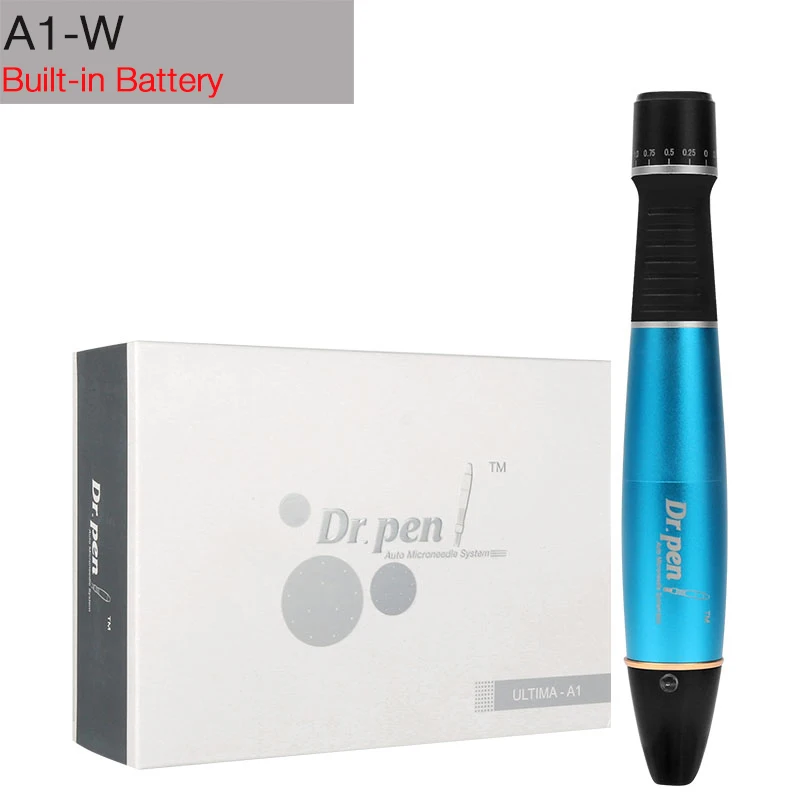 Have gift box Dr. Pen Ultima A1 W игольчатый картридж(12pin игольчатые наконечники) Дерма штамп терапия Уход за лицом Антивозрастные косметические инструменты - Цвет: Have gift box