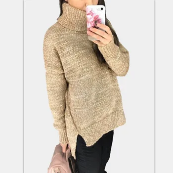 

Sweaters Women Fashion Autumn and Winter Thickened New Korean Turtleneck Sweater for Women