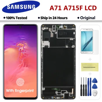 

100% Original 6.7'' Replacement Part for Samsung Galaxy A71 LCD Touch Screen Digitizer Assembly A71 Display A715 A715F A715FD