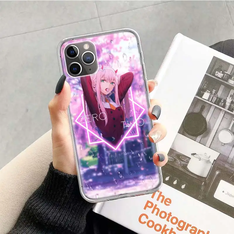 Darling In The Franxx ZERO TWO 002 Anime Phone Case For Apple iPhone 15 + 14 13 12 Mini 11 Pro XS Max XR X 7 8 6S Plus 5S SE