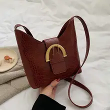 Модная Высококачественная Сумочка из кожи аллигатора, лаконичная сумка на плечо с цепочкой, OL сумка через плечо, Дамская Сумочка Хобо для женщин и девушек на каждый день