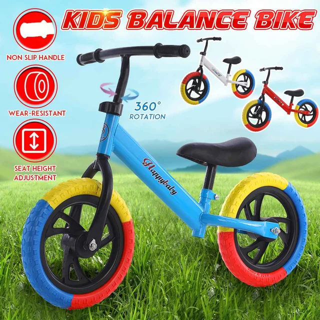 12inch Children Balance Bike Child Bike Balance Bicycle For Kids Learning Walker Outdoor Sports No Pedal Bicycle Doki Toy 2021 2