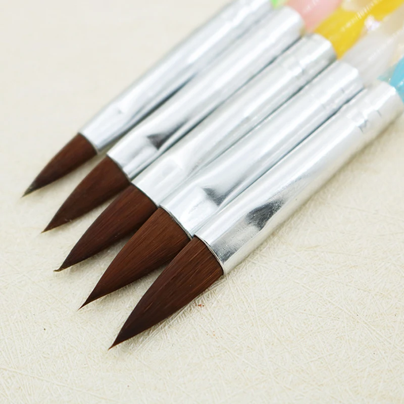 5 шт. набор кистей для маникюра с тонкими полосками|Кисти ногтей| |