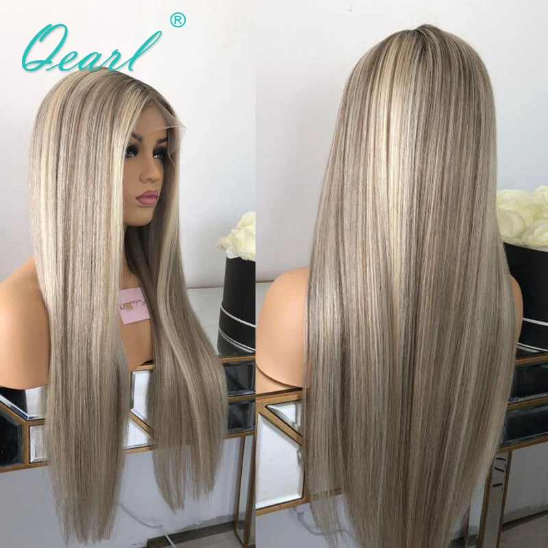 Ash blonde highlights straight hair Clearance