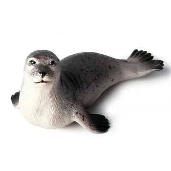 

Gray Seals Animal Figure Collectible Toys Sea Animal Cognition Action Figures Kids Plastic Cement Toys