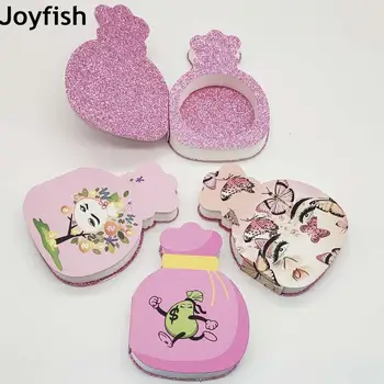 

Mink Lash Cases Wholesale Lash Boxes Packaging Bulk 3d Butterfly False Eyelashes Boxes Purse Pattern Empty Cases