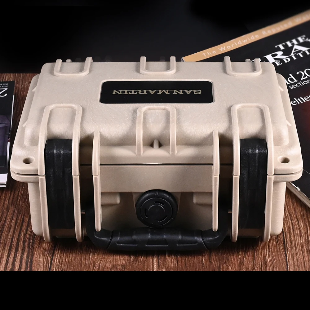 San Martin Military Style DIY Watch Box for One Piece Luxury Portable Gift Storage Boxes Durable Quality Pillow Rectangle Case