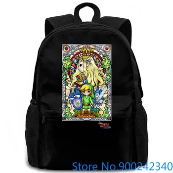 

Legend of Zelda The Wind Waker Stained Glass adult women men backpack laptop travel school adult student