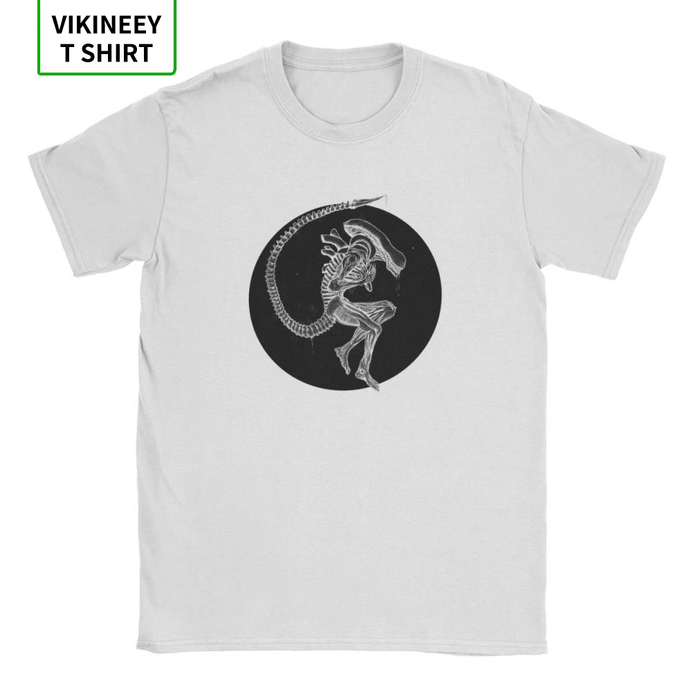 Мальчика Xenomorph T рубашки мужские хлопковые футболки Slim Fit Футболка круглый вырез