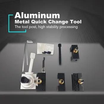 

1Set Mini Multifid Quick Change Tool Post Boring/Facing/Turning Holder with M8/M10 Mounting Bolts Kit For Lathes Tools