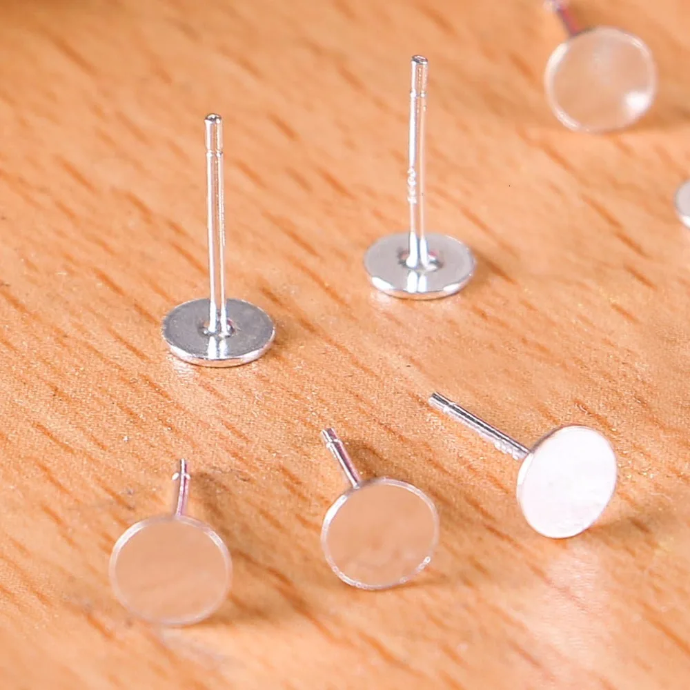 5pair-lot-925-Sterling-Silver-Earring-Stud-Flat-Base-Pad-Blank-5mm-For-Diy-Earring-Pins