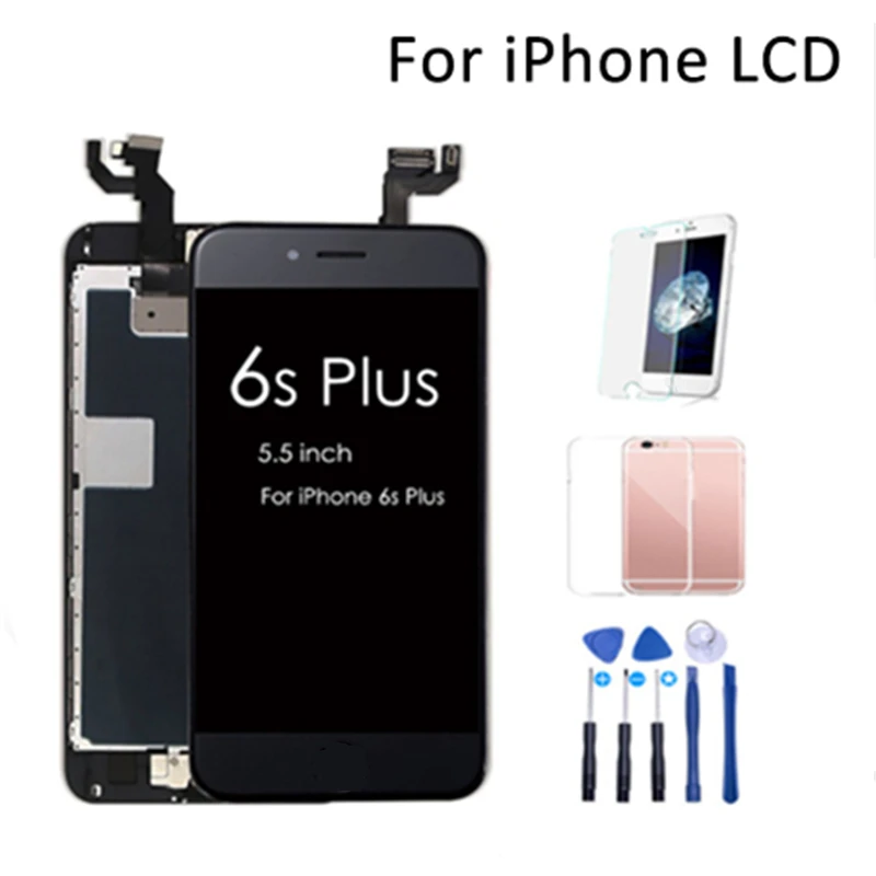 

Repair parts For iPhone 6s plus LCD Display Screen Digitizer Assembly Replacement For iPhone 6s Plus With Home Button&Camera