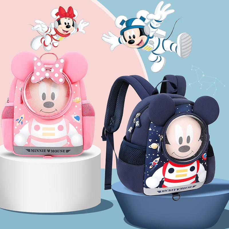 Disney Baby Harness Backpack Mickey Minnie Mouse Kid Bag Cute Cartoon