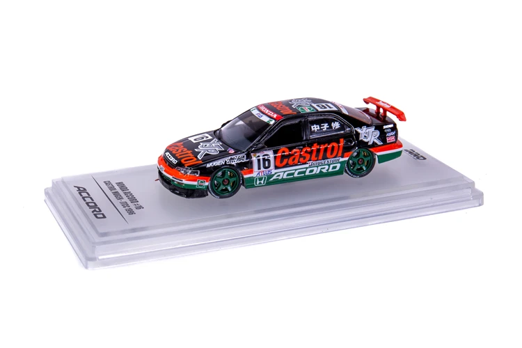 INNO64 HONDA ACCORD#16 MUGEN CASTROL JTCC 1996 гоночная литая модель автомобиля масштаб 1/64