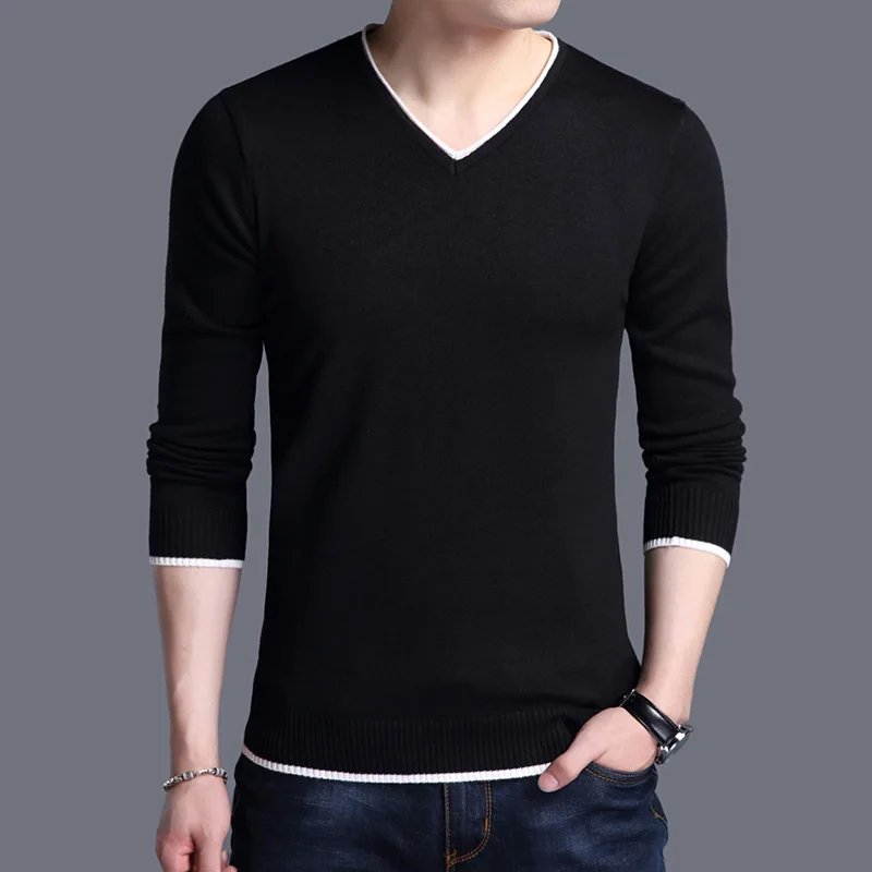 AIRGRACIAS Sweater Men Brand Clothing 2019 Autumn Winter New Slim Fit Warm Sweaters O-Neck Solid Color Pullovers For Men AIRGRACIAS Sweater Men Brand Clothing 2019 Autumn Winter New Slim Fit Warm Sweaters O-Neck Solid Color Pullovers For Men