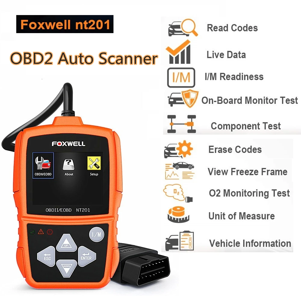 #*Cheap NT201 Auto OBD OBD2 Scanner Check Car Engine Light Fault Code Reader Diagnostic Scan Tool for Multi Brand Cars OBD 2 Diagnosis