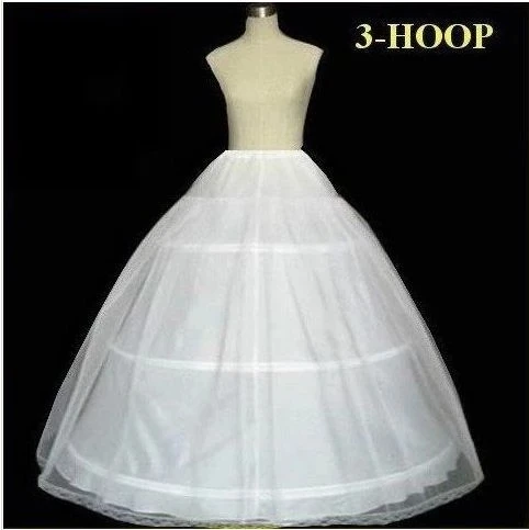 

Underskirt Wedding Slip Wedding Accessories Chemise 3 Hoops For A Line Dress Petticoat Crinoline