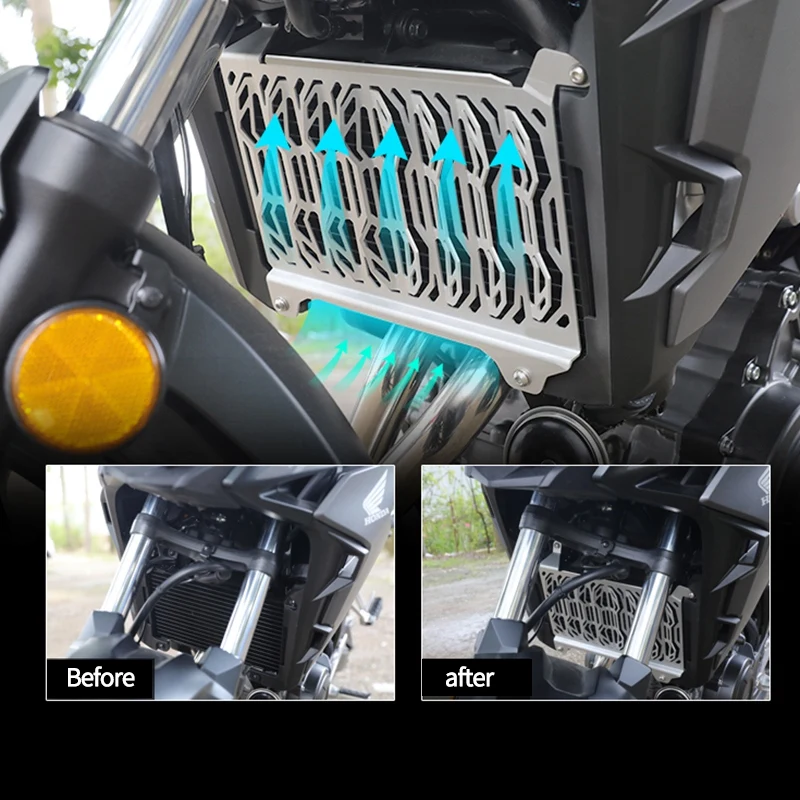 Мотоциклетная решетка радиатора Защитная крышка для Honda CBR500R CB500X+(серебро