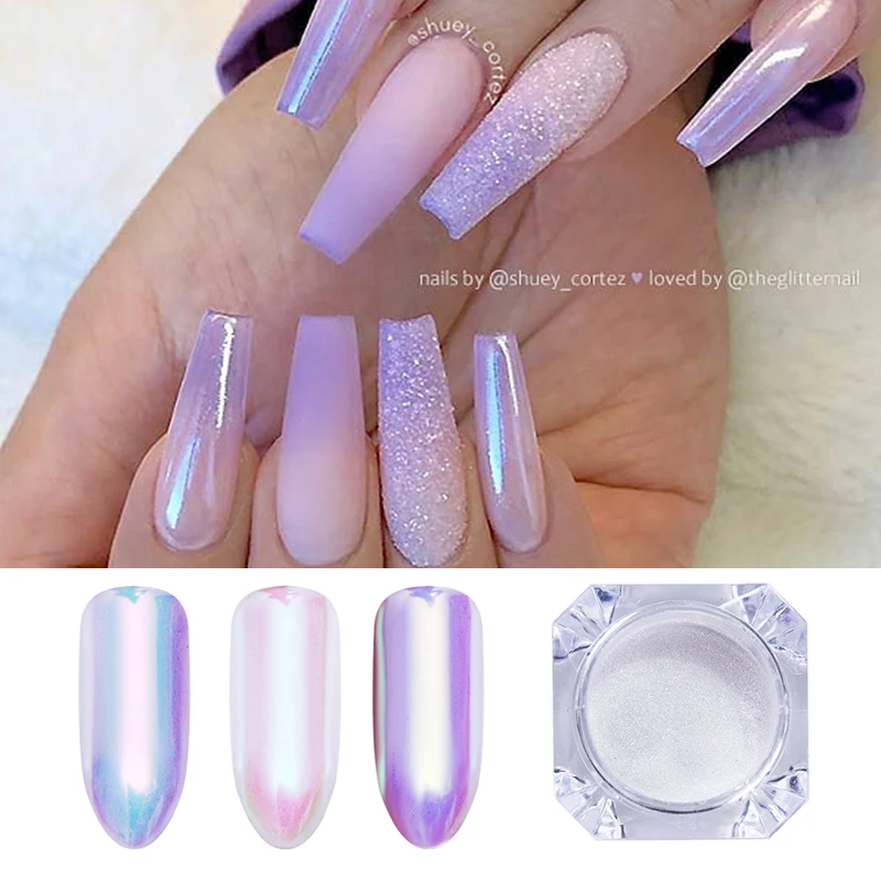 

1 Box Pearl Shell Aurora Neon Chameleon Nail Glitter Mirror Nail Art Pigment Powder Nail Art Decoration DIY Design