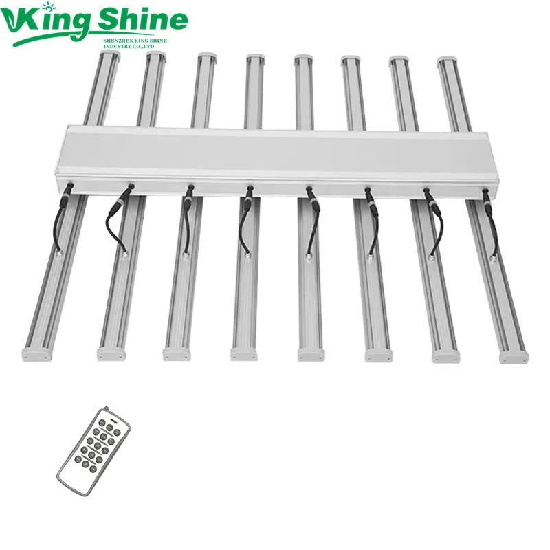 

Dimmable 640W Spider Full spectrum Samsung LM561C Quantum Board Led Grow Light bar with remote controller