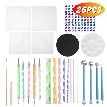 

26pcs Mandala Dotting Tools for Painting Rocks Mandala Painting Dotting Stencil Dot Mandala Kit Nail Rock Fabric Wall Art