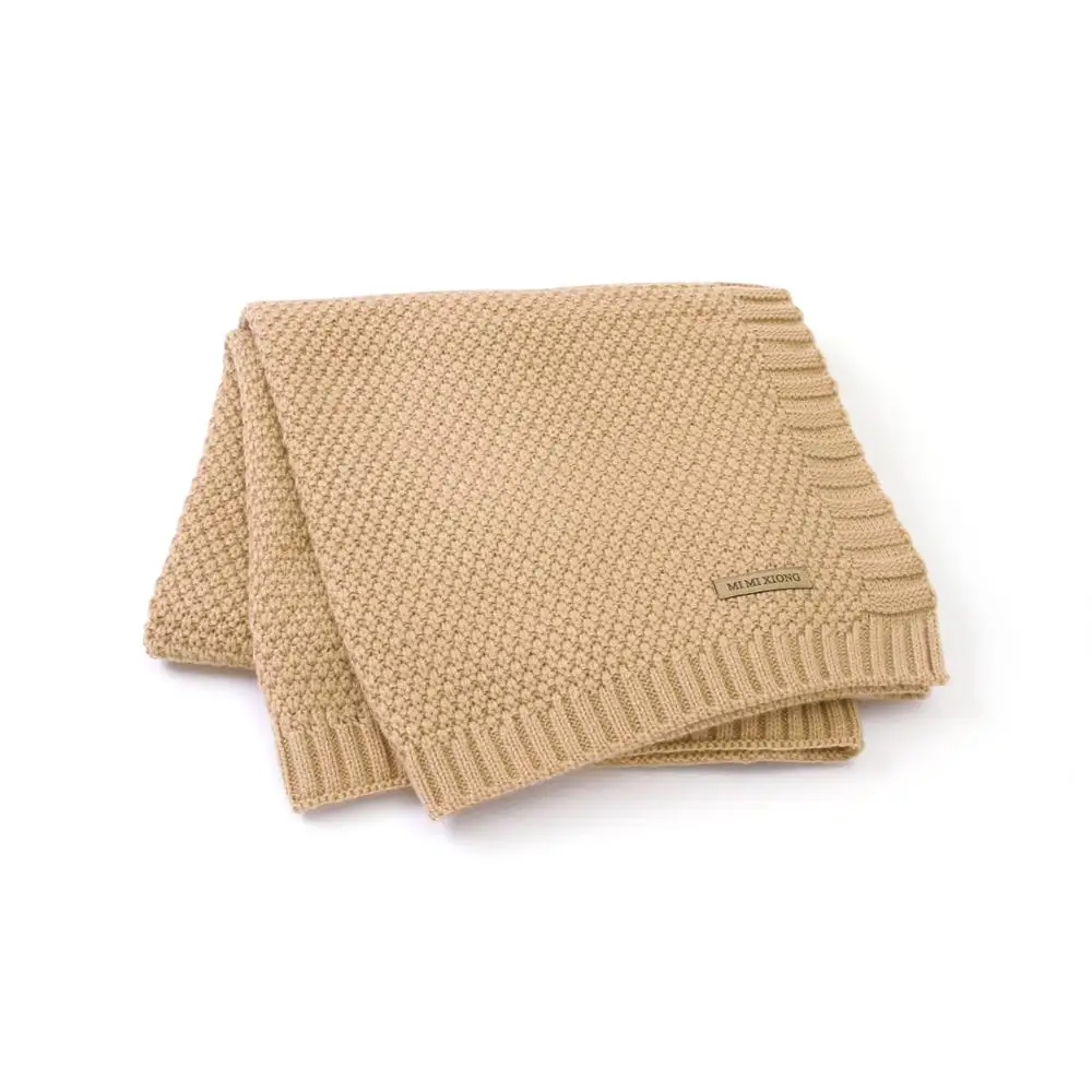 Baby Blankets Knitted Fashion Candy Color Newborn Boys Girls Swaddle Wrap Blankets 100*80cm Infant Kids Stroller Bed Sofa Covers