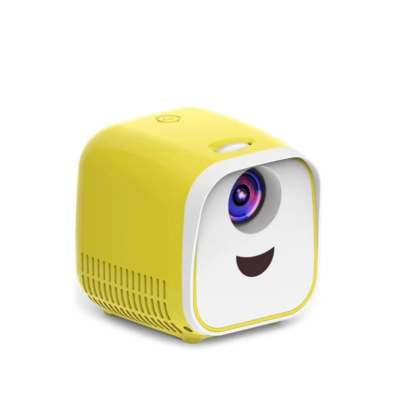 Vivibright портативный проектор wifi USB проектор 1000 люмен 1080p HDMI видео проектор lcd для домашнего кинотеатра для детей подарок - Цвет: Yellow