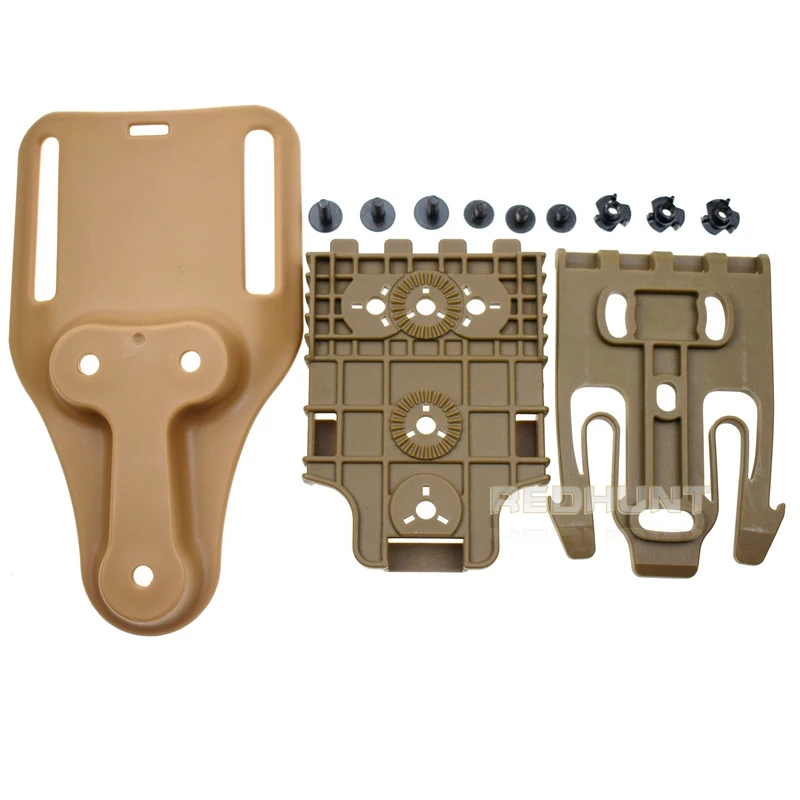 Gun Hoster Accessories Mid-Ride Belt Loop Adapter Mid-Ride Drop Low-Ride Universal Belt Quick Locking Kit
