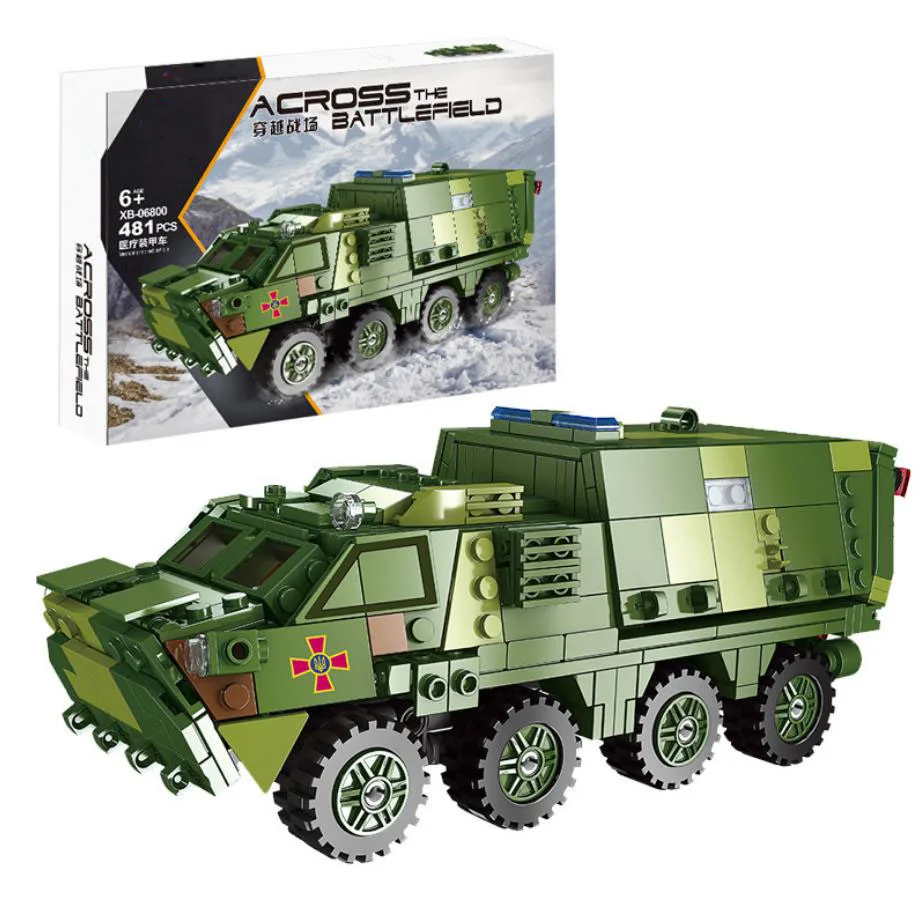 Мировая война Russic военные BTR-4C медицинский бронетранспортер batisbricks строительный