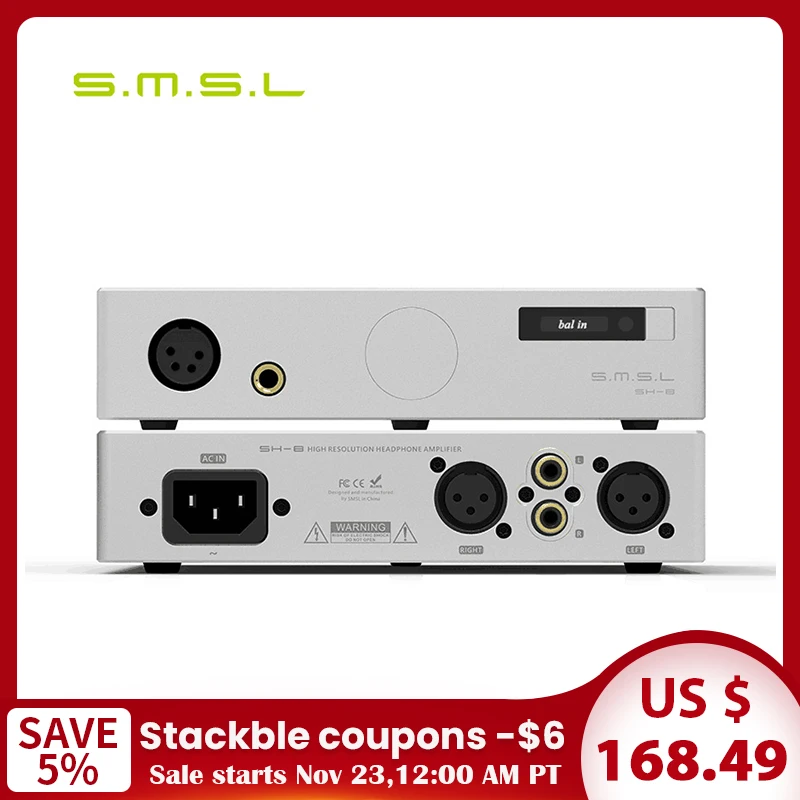 SMSL SH-8 6.35mm/Balanced High Performance RCA/XLR