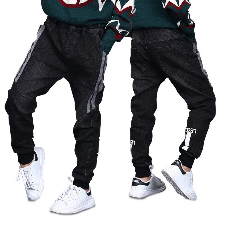 

4 5 6 7 8 9 10 11 Years Big Boys Jeans Fashion Korean Casual Elastic Waist Denim Pants Spring Autumn Trousers Children Jeans New