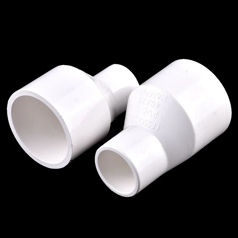 1Pc PVC Gerade Exzentrische Reduzierer Anschlüsse, Garten Bewässerung Wasser Rohr Joint Entwässerung Rohr Zubehör Aquarium Adapter – Detail 3