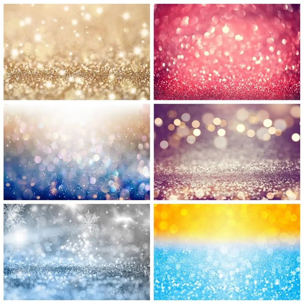 Gold Polka Dot Light Bokeh Baby Newborn Wedding Birthday Party Decor photo backdrop Love Stage Photo Backdrop Photocall Photography Background