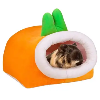 

POPETPOP Small Pet Cotton Nest Winter Keep Warm Pet Bed Rat Chinchilla Guinea Habitat Soft Comfortable Pet Sleeping Shelter