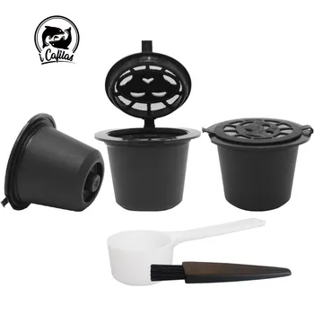 

iCafilas Coffee Capsule For Nespresso Refillable Coffee Brackets Reusable Coffee Filters For Espresso