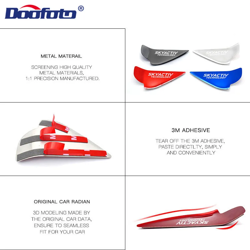 Car Styling Stickers Car Door Bowl Handle Cover Trim Interior Stickers Case For Mazda Skyactiv Technology 3 6 CX 5 CX3 Car Styling Accessories