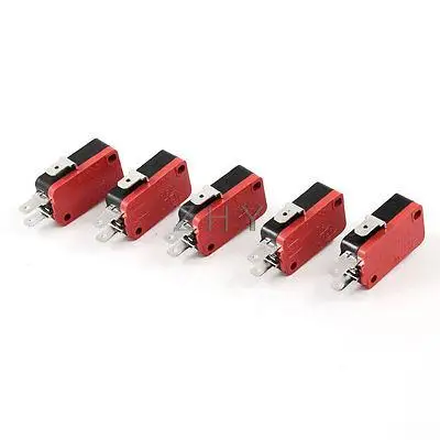 

AC 250V 16A Micro Limit Switch Button SPDT Momentary Snap Action 5 Pieces