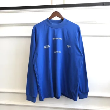 

Kanye West Sunday Service Jesus Is King Tour O-neck Oversized Long Sleeve T Shirts Tee Men Women Cotton T-Shirt