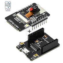 

ESP32-CAM-MB ESP32-CAM WiFi + Bluetooth Module Camera Module Development Board ESP32 with Camera Module OV2640 2MP For Arduino