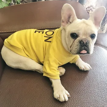 

Dog Clothing Letter Print Classic Dog Hoodie for Small Dog French Bulldog Pet Costume Supplies Ropa Para Perro