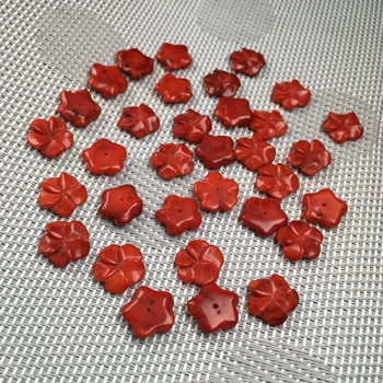 

5PCS Fashion Natural Coral Round Shape Cabochon Beads for Making Jewelry DIY Stud Earring Accessories Loose Beads Size12-13mm