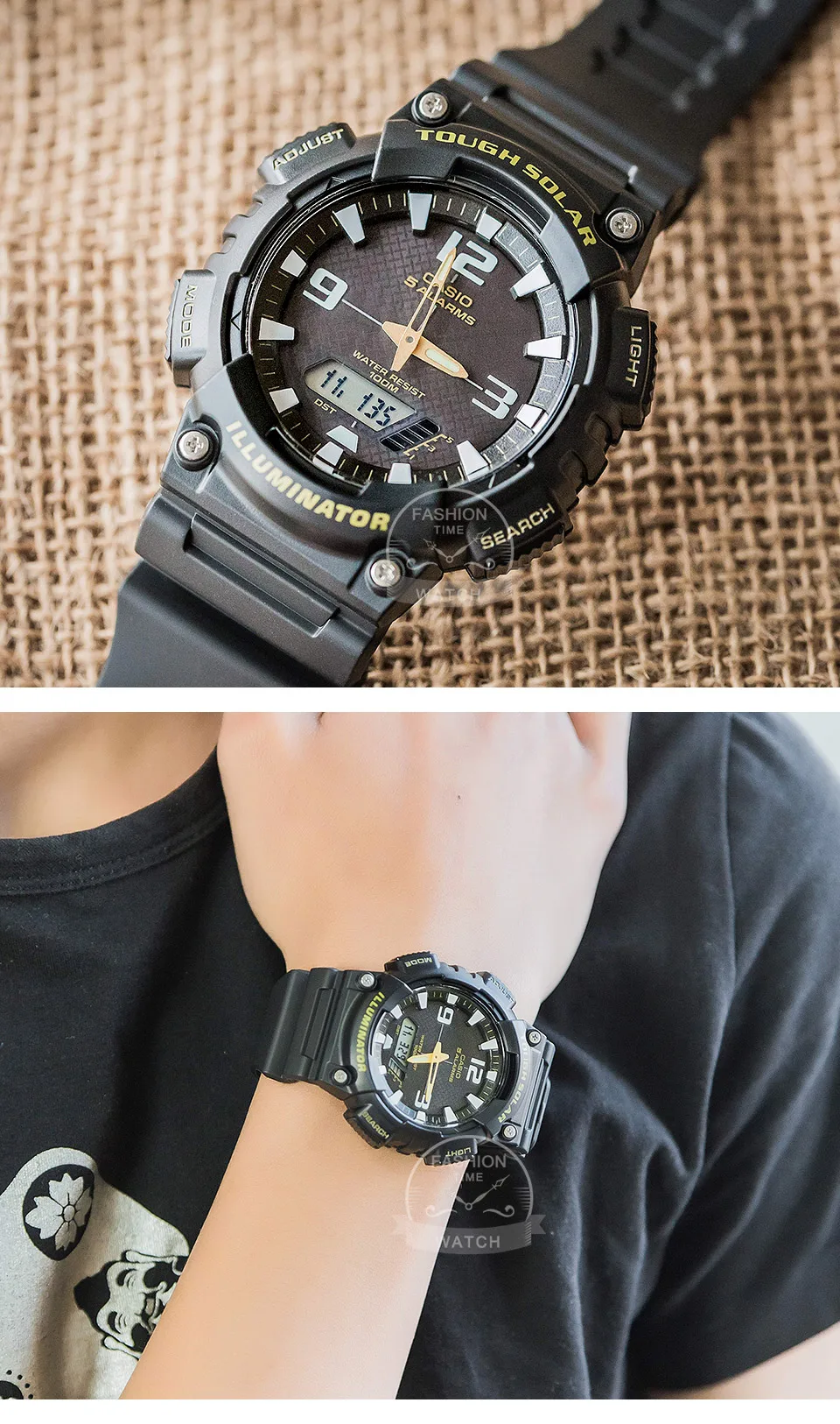 Reloj Casio para hombre G Shock 100m Resistente al agua LED Digital