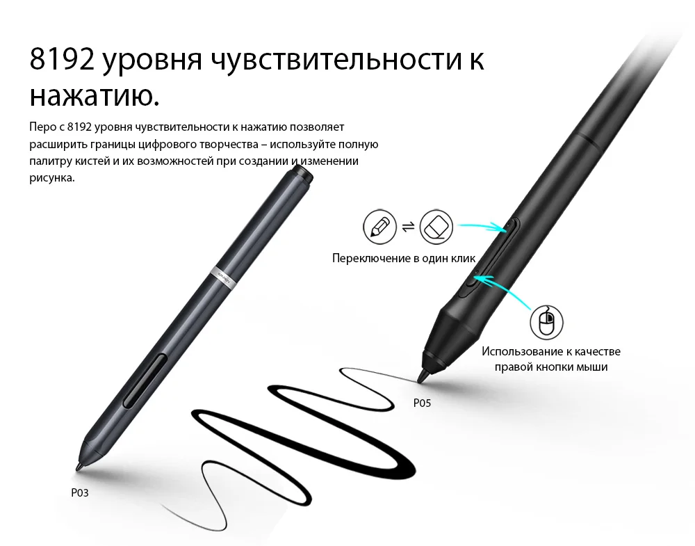 Deco 01 XP Pen Графический планшет Графика рисунок Стилусы для планшетов планшет с P03 Батарея-Бесплатная пассивный стилус и сочетания клавиш (8192