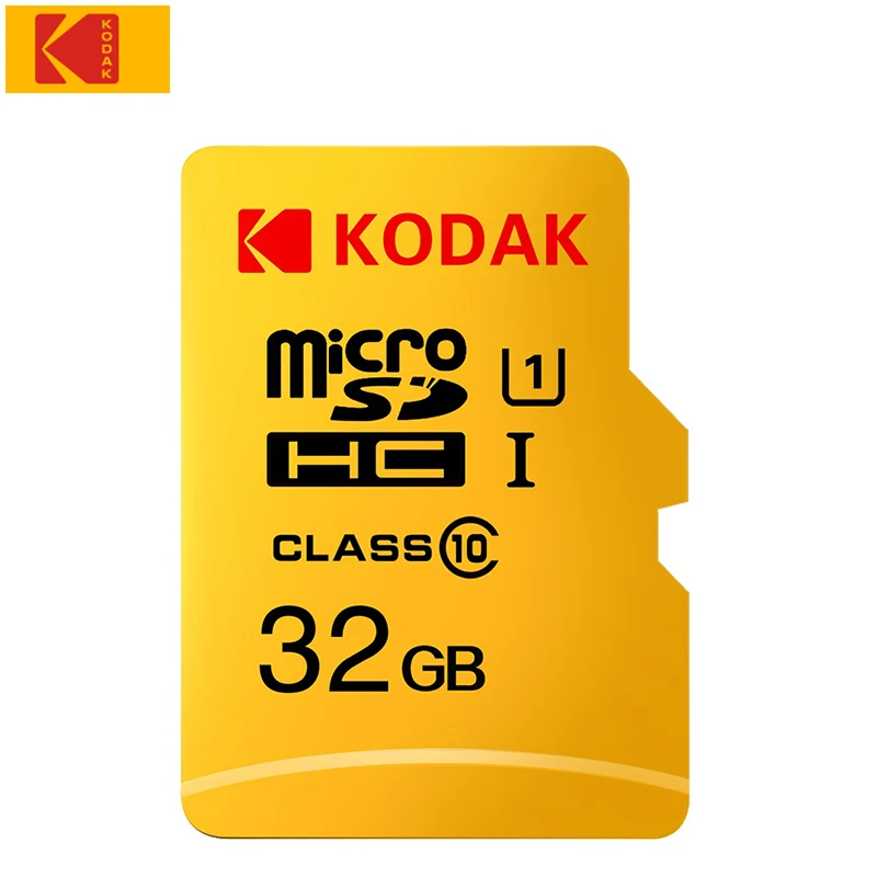 32GB U1 Карта флэш-памяти KODAK Micro SD 128 ГБ 256 ГБ 512 ГБ 32 ГБ 64 Гб U1 tf-карта 4K Class 10 tarjeta Micro SD карта U3 UHS-I 16 Гб microsd - Емкость: 32GB U1
