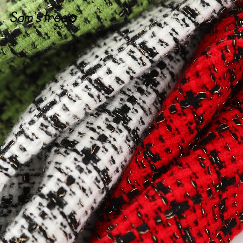 Skup SAM S drzewo w kratę, z guzikami Brit grafiki rozpinany sweter kobiet 2019 zima opuszczane ramiona z dzianiny z długim rękawem na co dzień biurowa, damska topy