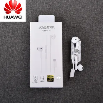 

New original HUAWEI CM33 Type C Earphone with Mic Volume Control For Mate 10 Pro P20 Por P30 p30 Pro XIAOMI MI 9 8 7 6 6X MIX2